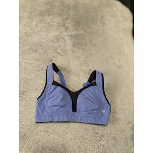 Lululemon Ta Ta Tamer ii Blue C-e Cup Blue Bra Size 32C Athletic Running Workout